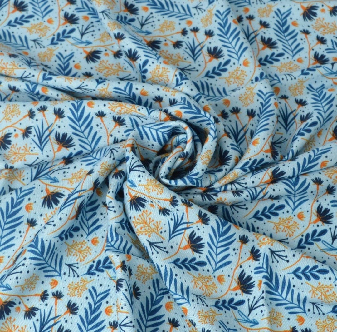 Limited Pre-Order Musselin Ultra Soft - Azul hellblau Fabric poshpinks