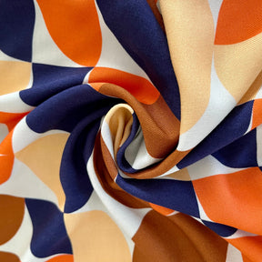 Viskosetwill - Retro Candys - Caramel Toffee Fabric poshpinks