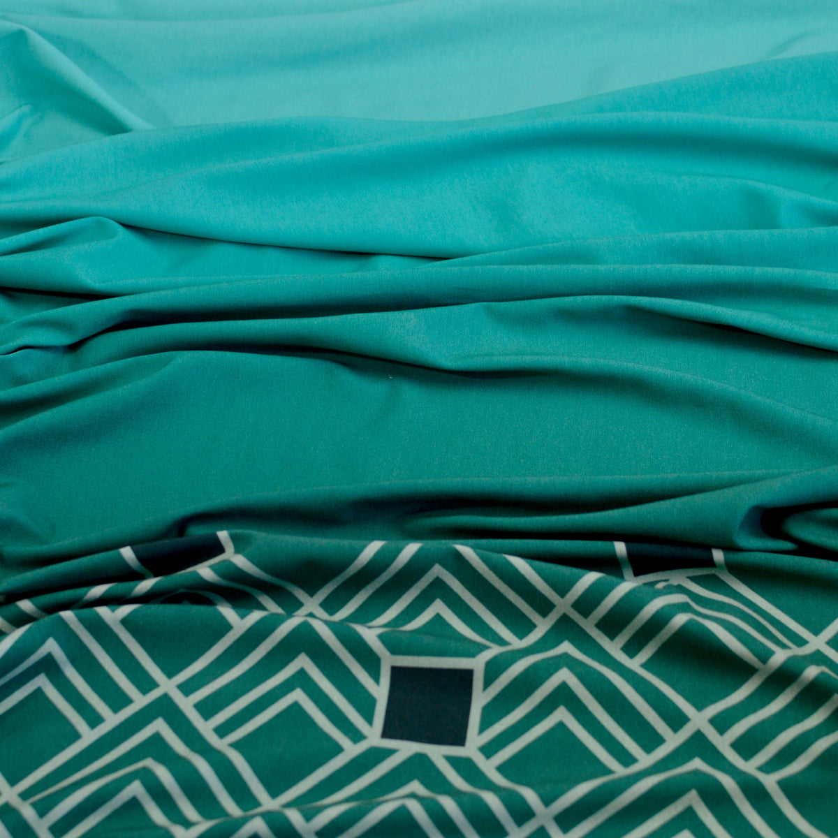 Baumwolljersey - Geometra by Anni Early - Bordüre Irish Margarita Fabric poshpinks