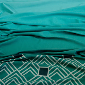 Baumwolljersey - Geometra by Anni Early - Bordüre Irish Margarita Fabric poshpinks