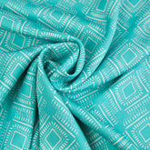 Tencelsatin - Rhonda Ikat Ocean Fabric poshpinks