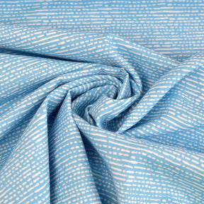 Baumwoll Popeline - micro scratchy stripes - türkis Fabric poshpinks