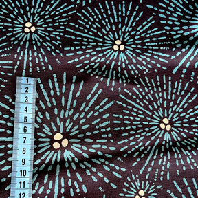 Viskose Georgette - Maki - Circles - navy Fabric poshpinks