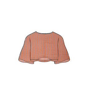 Lochstrickstoff - orangebraun Fabric poshpinks
