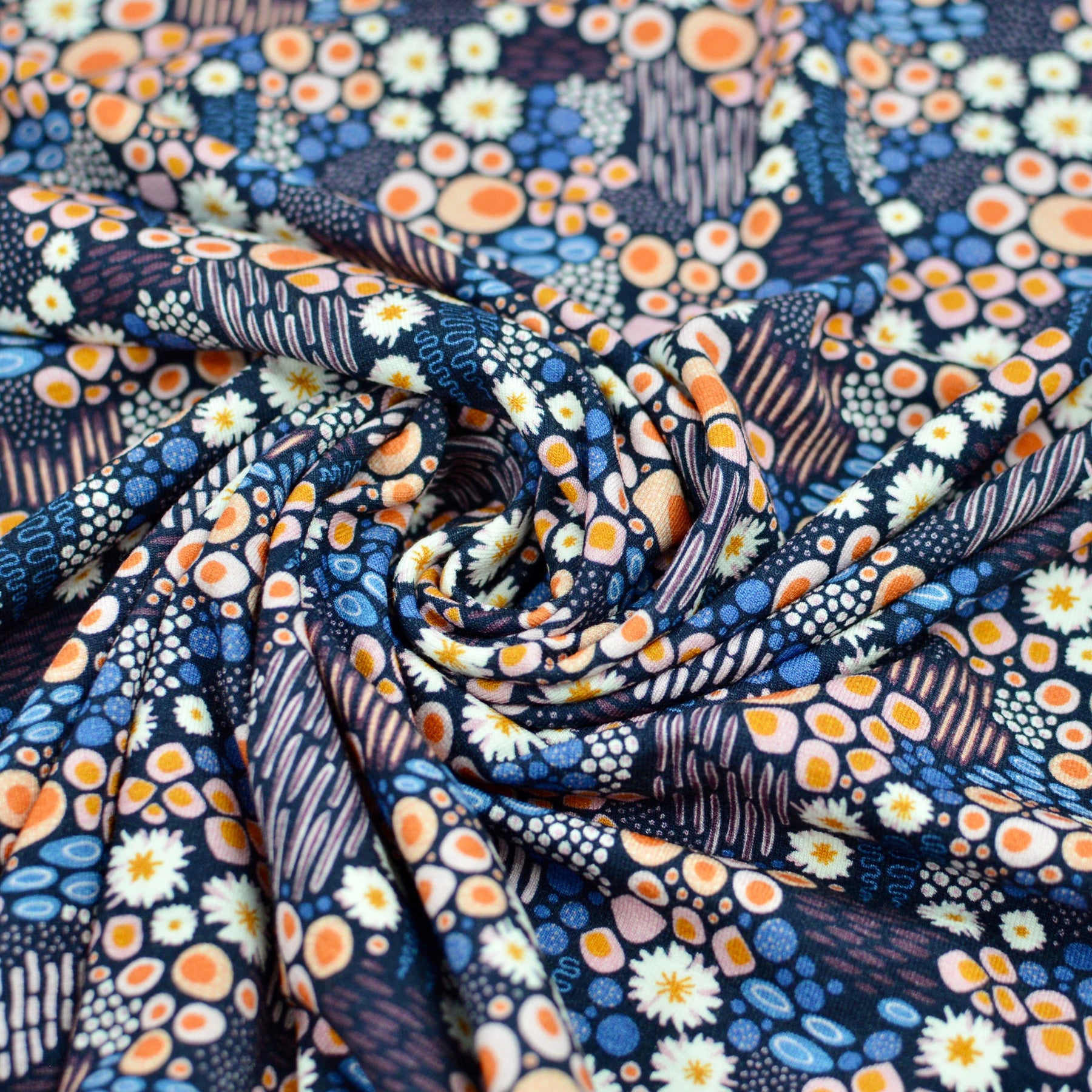 Viskose Jersey - Stitch by Isoletto Design Fabric poshpinks