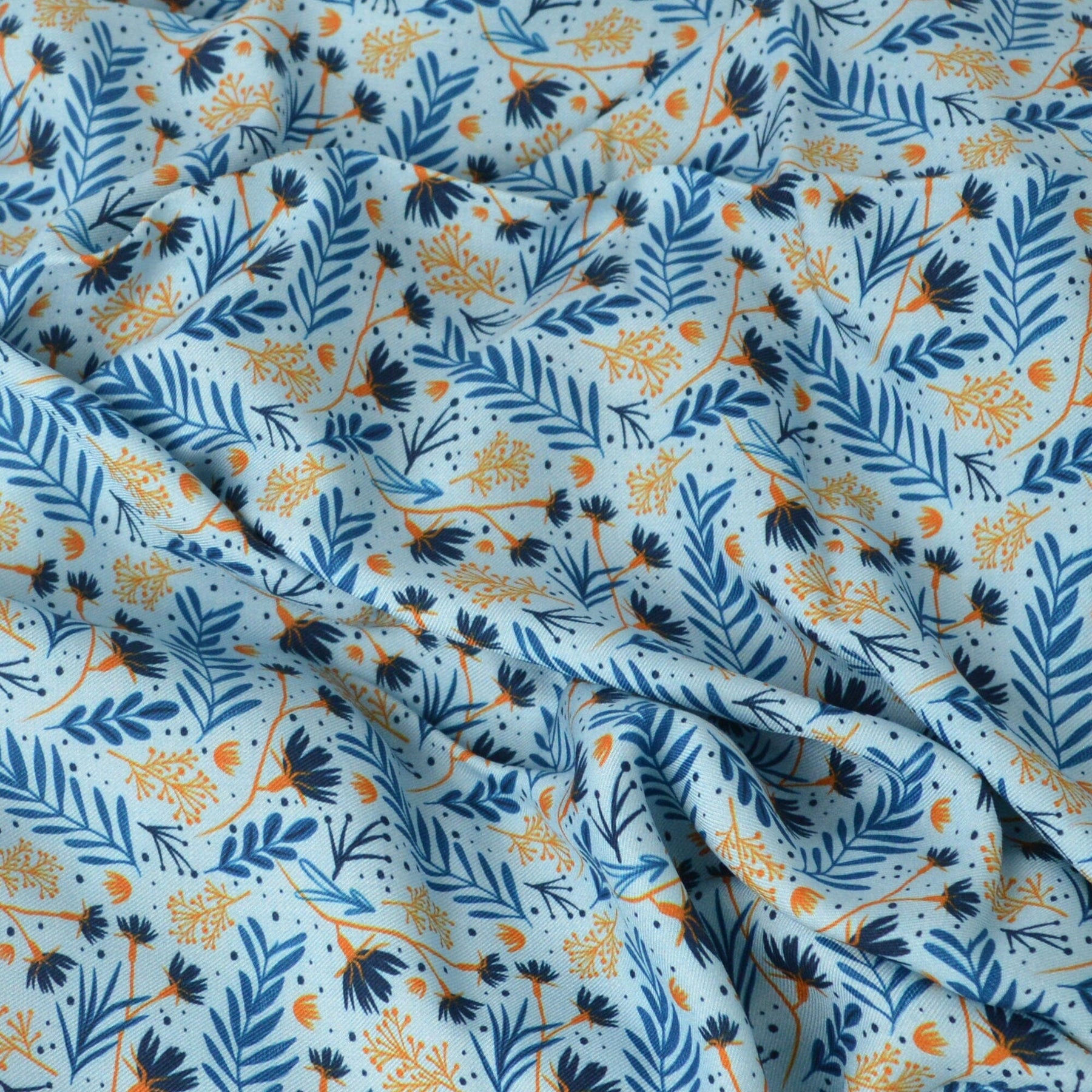 Limited Pre-Order Musselin Ultra Soft - Azul hellblau Fabric poshpinks