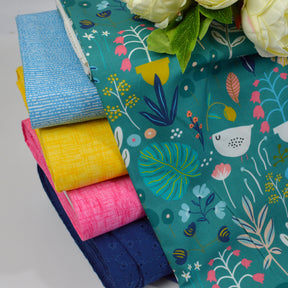 Baumwoll Popeline - micro scratchy stripes - türkis Fabric poshpinks