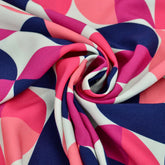 Viskosetwill - Retro Candys - Raspberry Triffle Fabric poshpinks