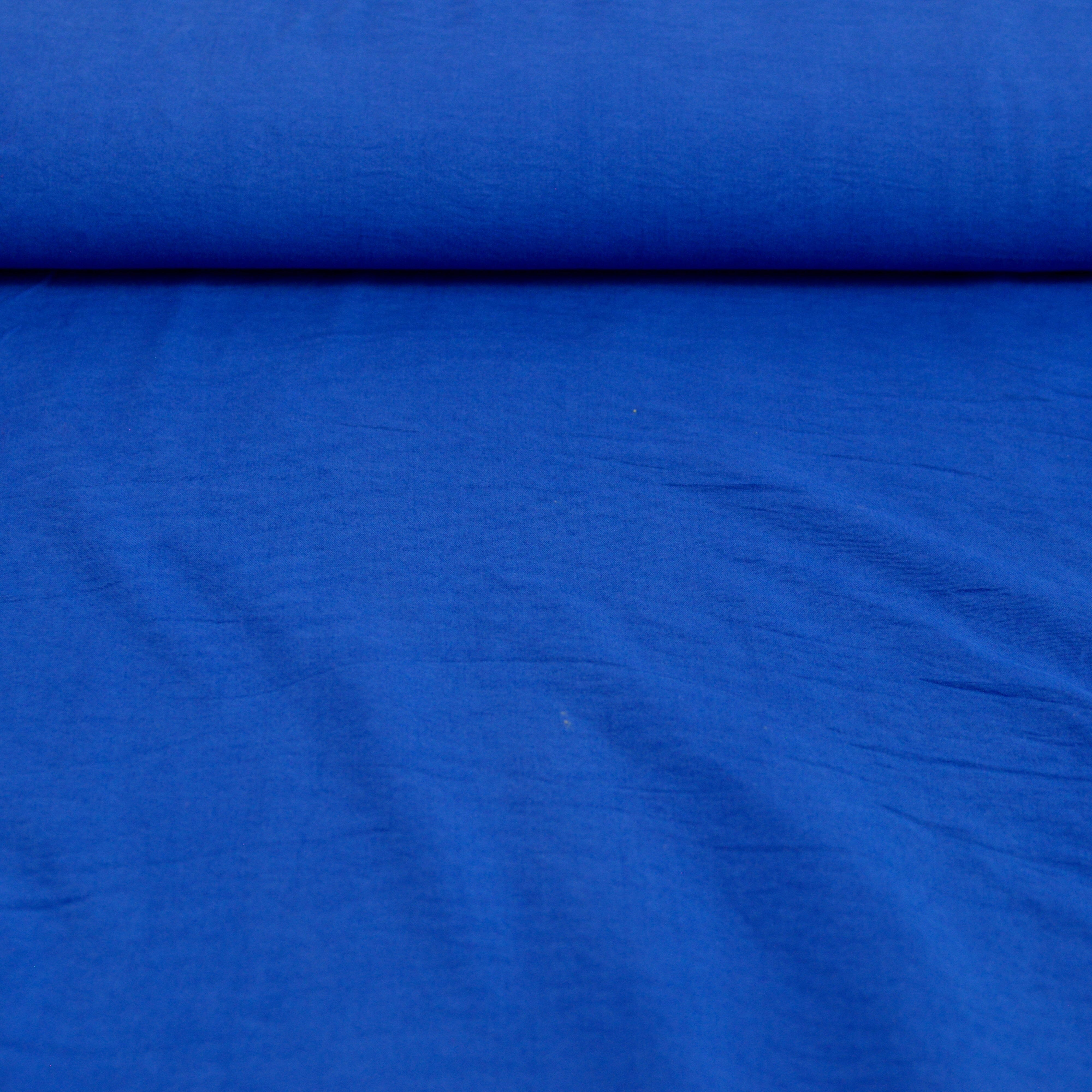 Reststück 2,3m Classy knitterarme Webware Velvet Touch - royalblau Fabric poshpinks