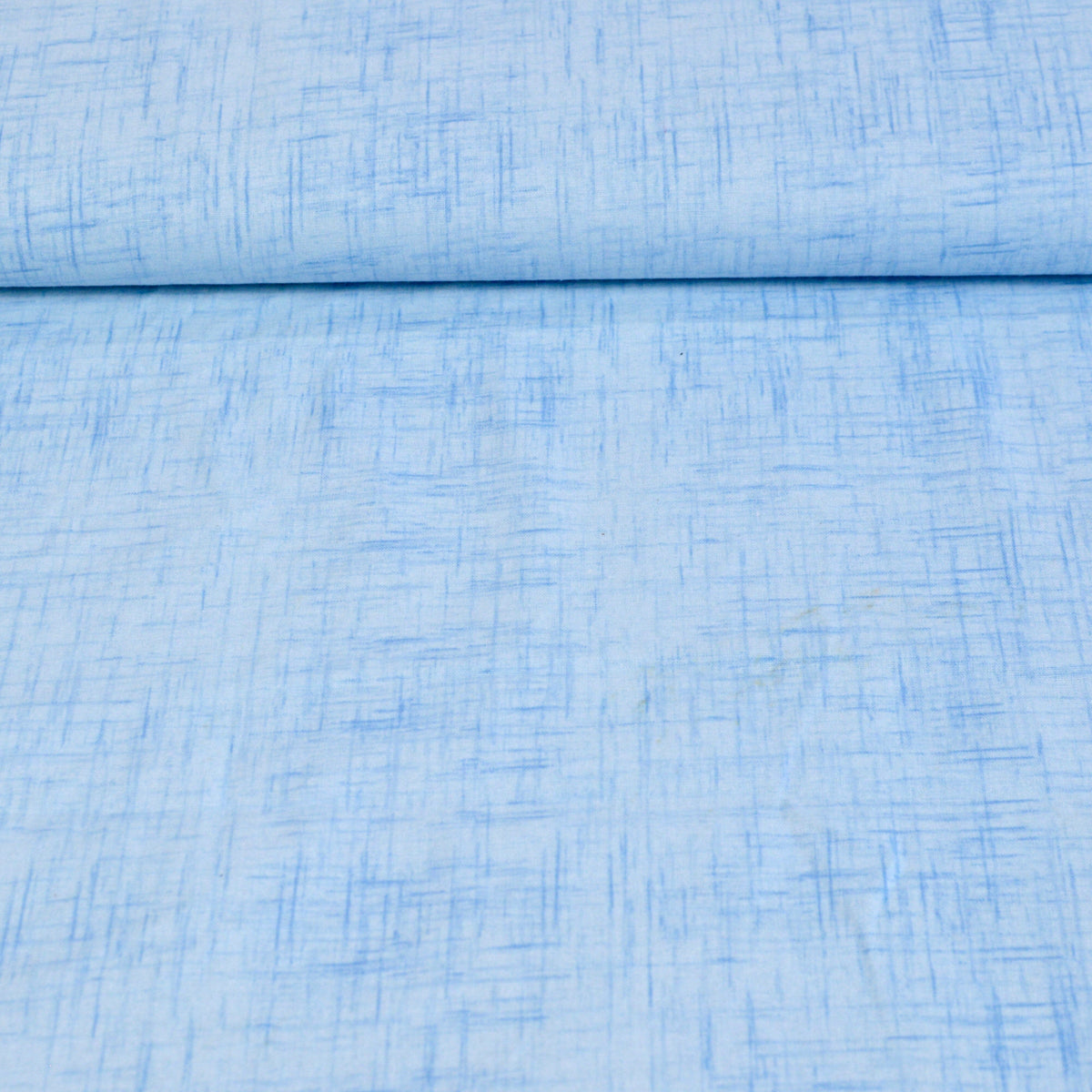 Baumwoll Cretonne - Webware mit Muster in Leinenoptik - hellblau Fabric poshpinks