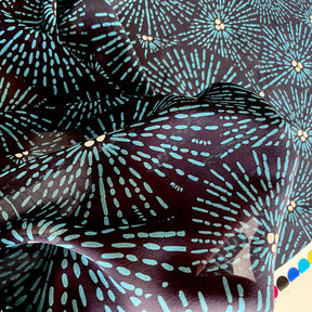 Viskose Georgette - Maki - Circles - navy Fabric poshpinks