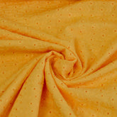 Viskose - mit Lochstickerei Sonnengelb Fabric poshpinks