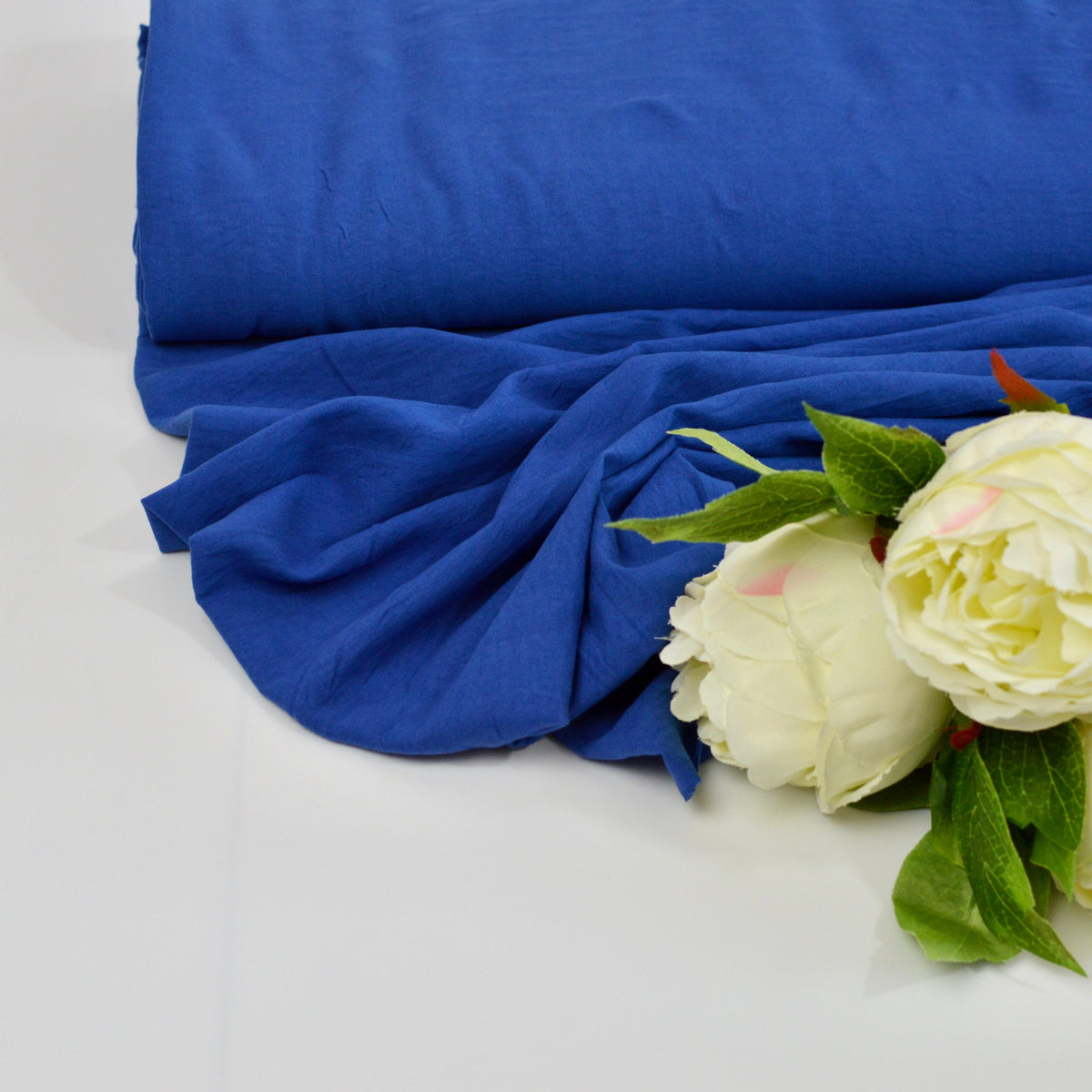 Classy knitterarme Webware Velvet Touch - royalblau Fabric poshpinks