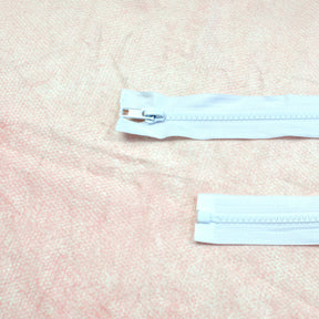 Jacken Reißverschluss 75 cm weiß Stück poshpinks