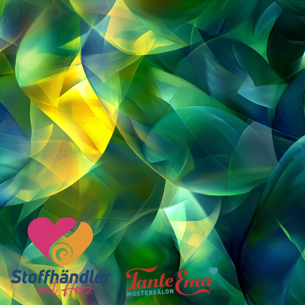 Stoffhändler mit Herz Eigenproduktion 18 - Green Breeze by Tante Ema Fabric poshpinks
