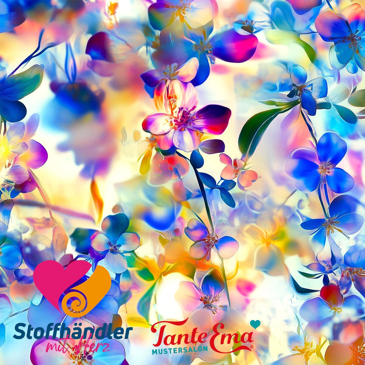 Stoffhändler mit Herz Eigenproduktion 18 - Twilight Petals by Tante Ema Fabric poshpinks