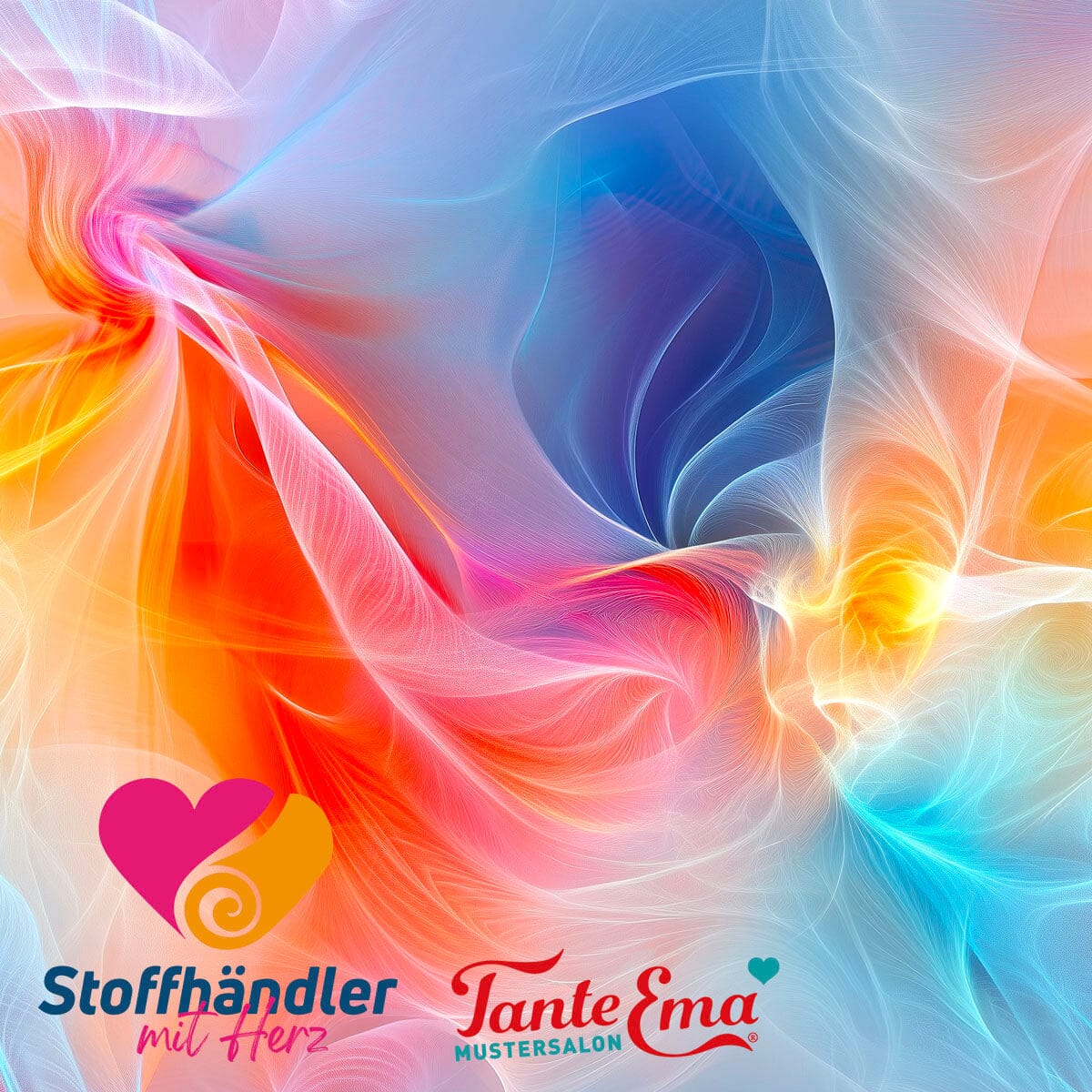 Stoffhändler mit Herz Eigenproduktion 18 - Silken Swirl by Tante Ema Fabric poshpinks