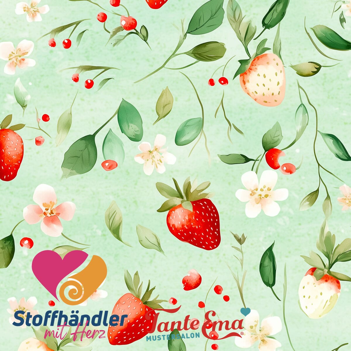Stoffhändler mit Herz Eigenproduktion 18 - Berry Delight by Tante Ema Fabric poshpinks