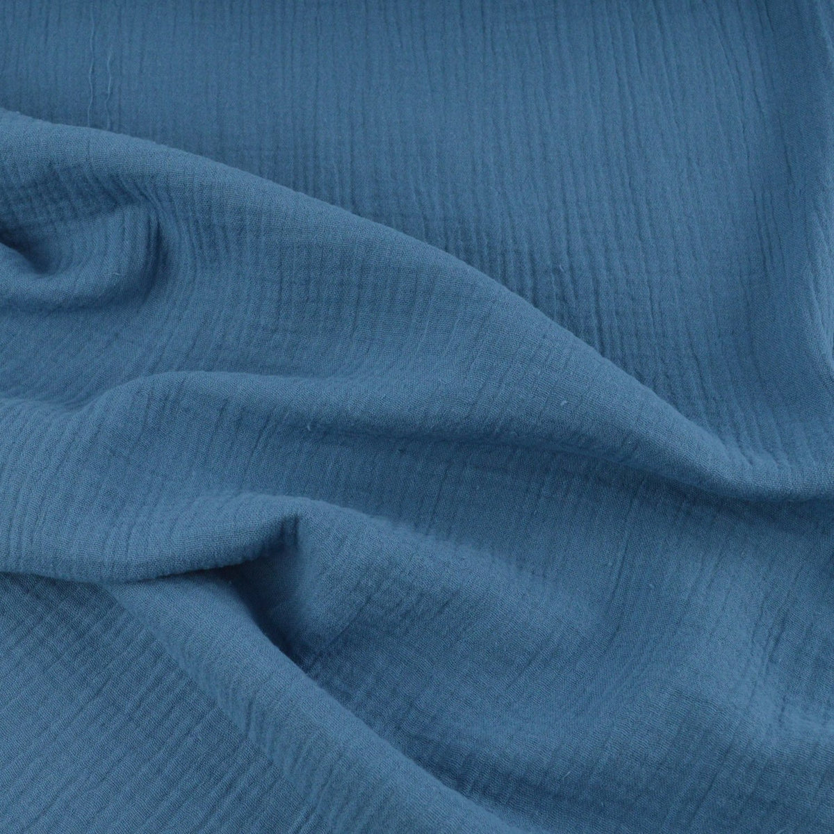 Musselin - Stahlblau - poshpinks