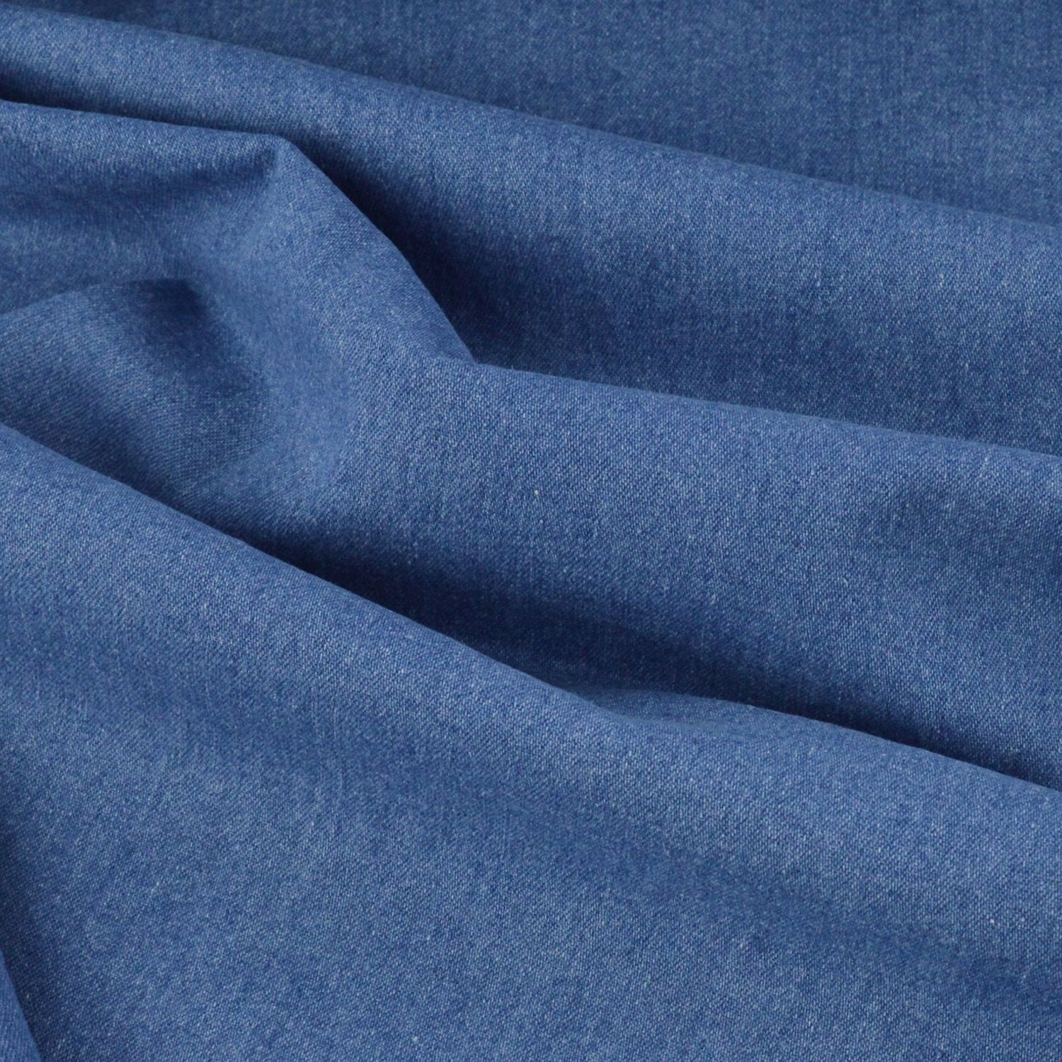 Jeansstoff Stretch gewaschen - Blau - poshpinks