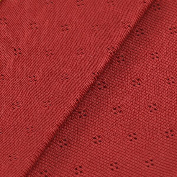 Baumwolljersey Lochstrick-Stoff - Merlot Rot Fabric poshpinks