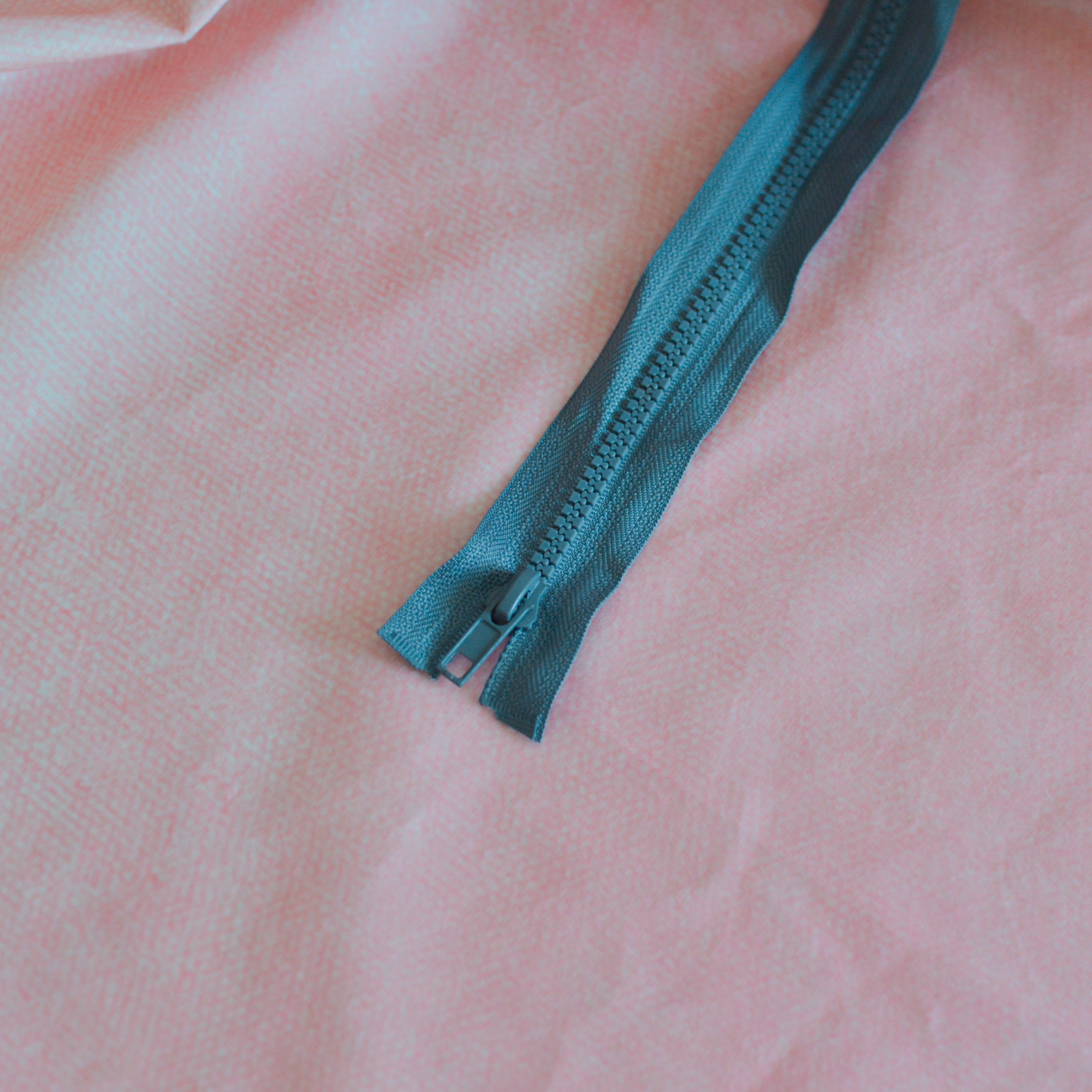 Jacken Reißverschluss 65 cm dunkelgrau Stück poshpinks
