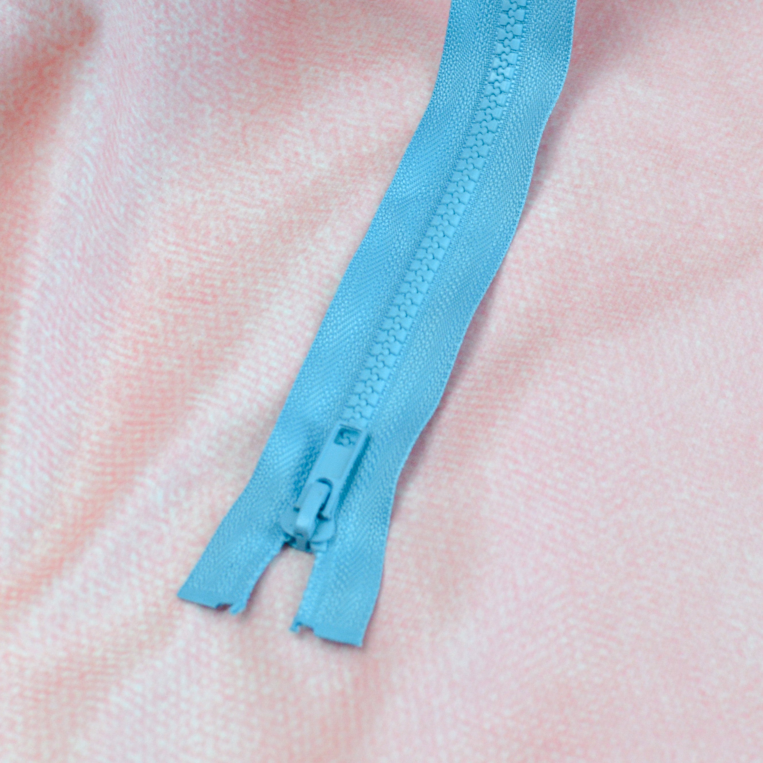 Jacken Reißverschluss 75 cm Hellblau Stück poshpinks