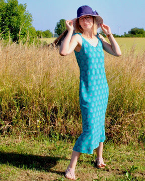 Viskose - Lilly - Jade by leni lupin Fabric poshpinks