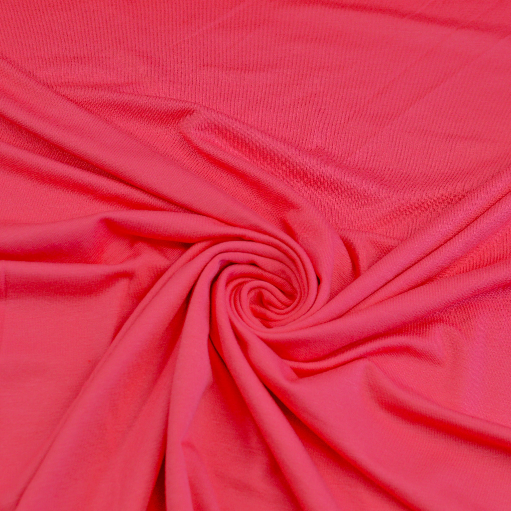 Viskose Jersey Corallen Pink Fabric poshpinks
