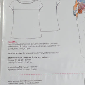 Papierschnittmuster von Schnittmuster Berlin - Shirt Mia Stück poshpinks