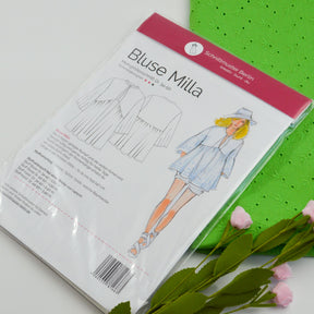 Papierschnittmuster von Schnittmuster Berlin - Boho Bluse Milla Stück poshpinks