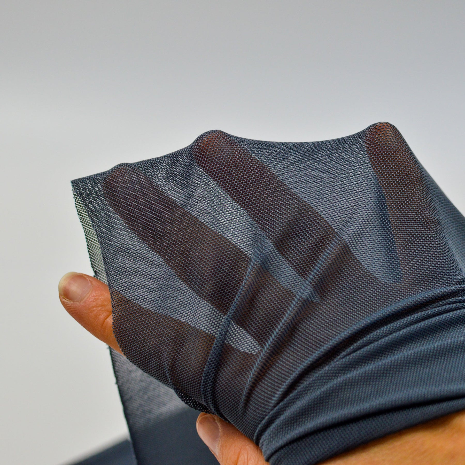 Lycra mesh mittelgrau Fabric poshpinks