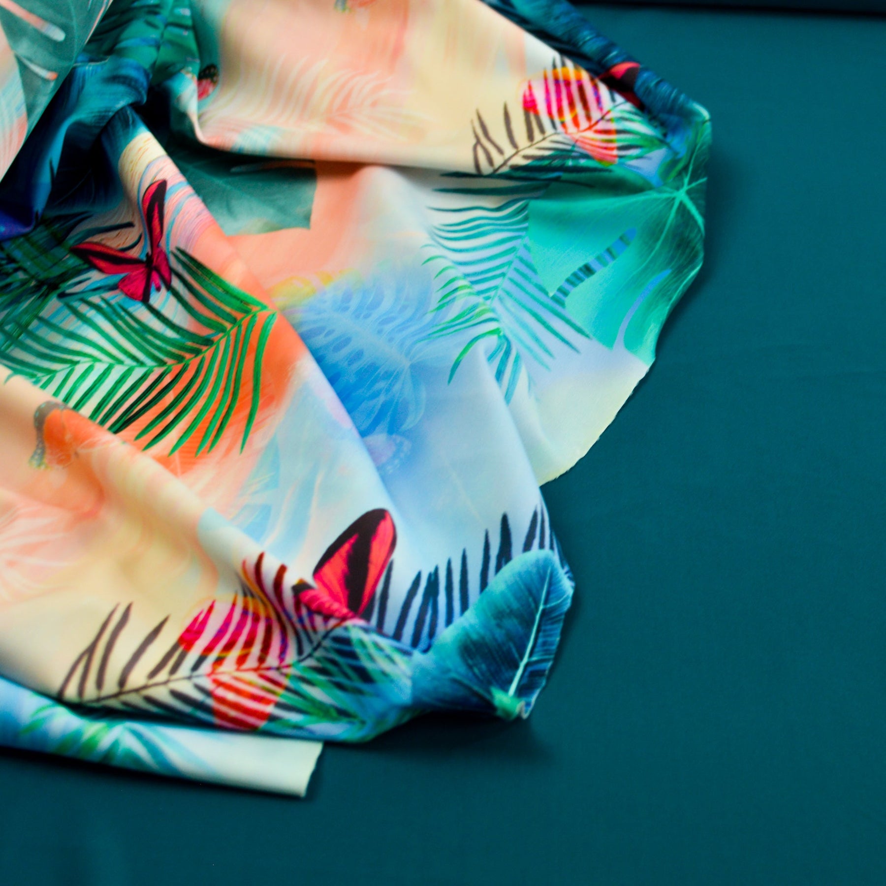 Lycra petrol Fabric poshpinks