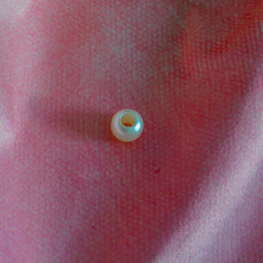 Großlochperlen 14x11 mm perlmutt leicht glänzend Pearls poshpinks