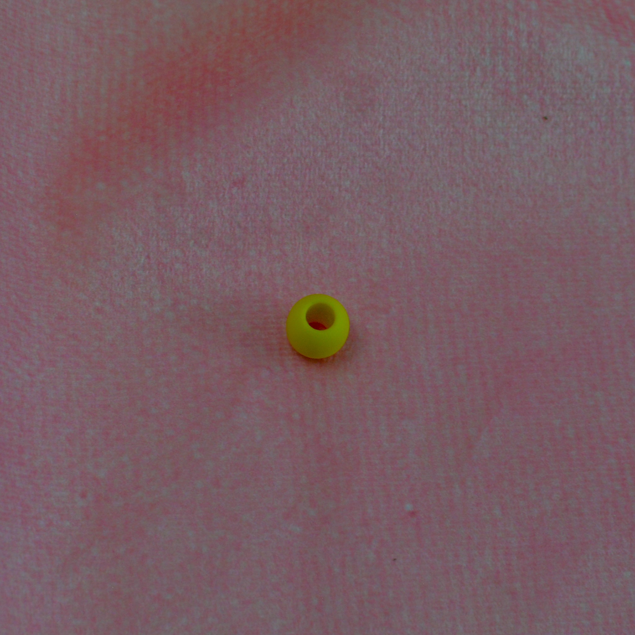 Großlochperlen 10x12 mm matt gelb Pearls poshpinks