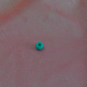 Großlochperlen 10x12 mm matt türkis Pearls poshpinks