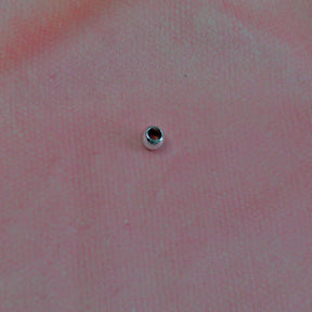 Großlochperlen 8x10 mm metallic Silber Pearls poshpinks