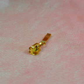 Zipper/Schieber für Endlosreißverschluss Stäbchen gold metallic Stück poshpinks