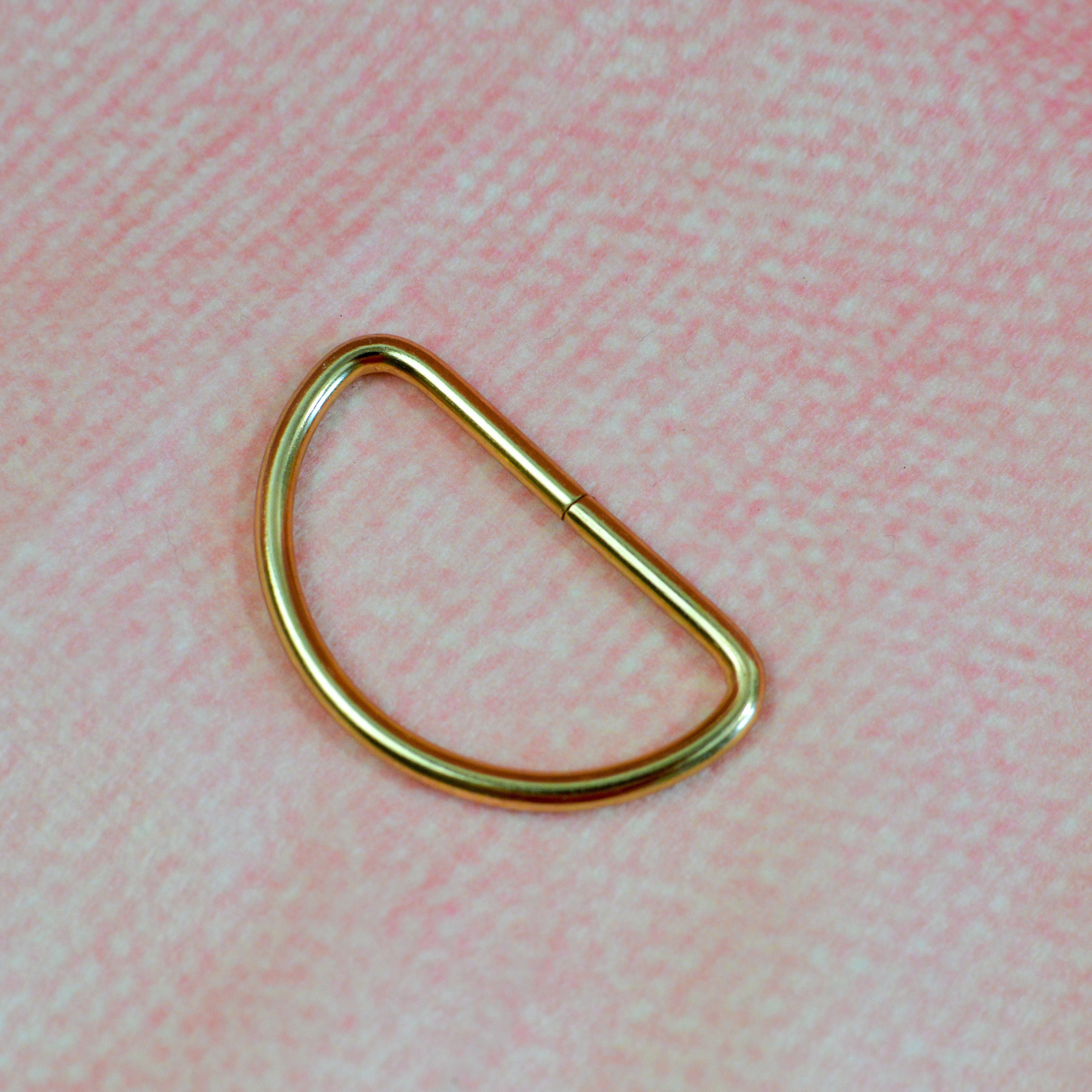 Halbring D-Ring 38 mm Rosé Gold Stück poshpinks
