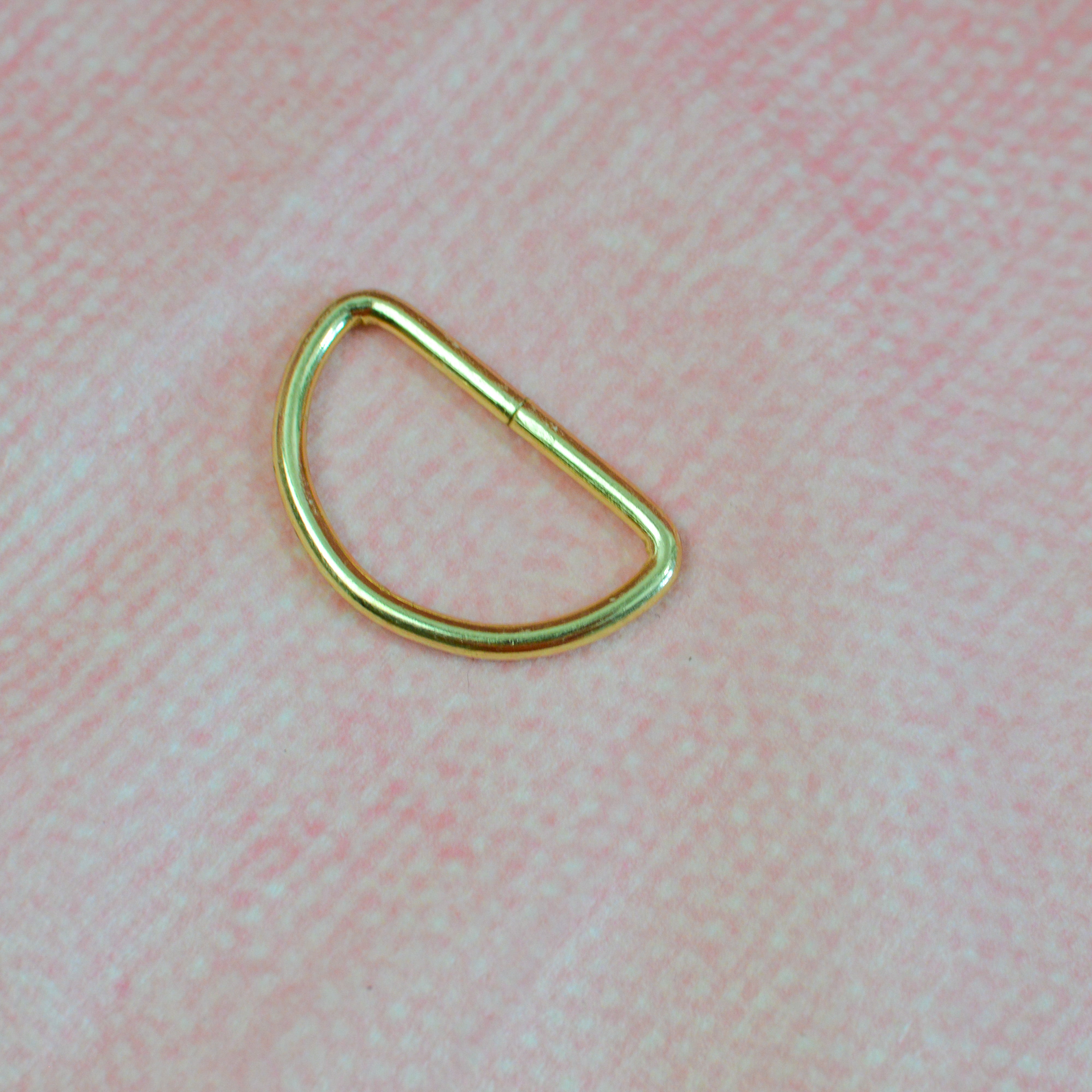 Halbring D-Ring 32 mm Gold Stück poshpinks