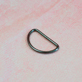 Halbring D-Ring 38 mm schwarz metallic Stück poshpinks