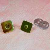 Magnetverschluß quadratisch Gold 18 x 18 mm Stück poshpinks