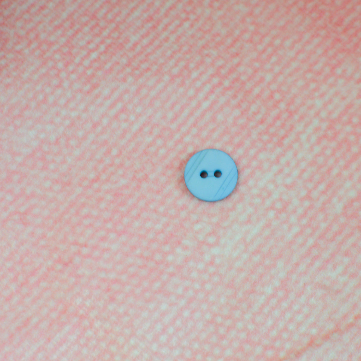 Kunststoffknopf - 13mm - hellblau rund matt Knopf poshpinks