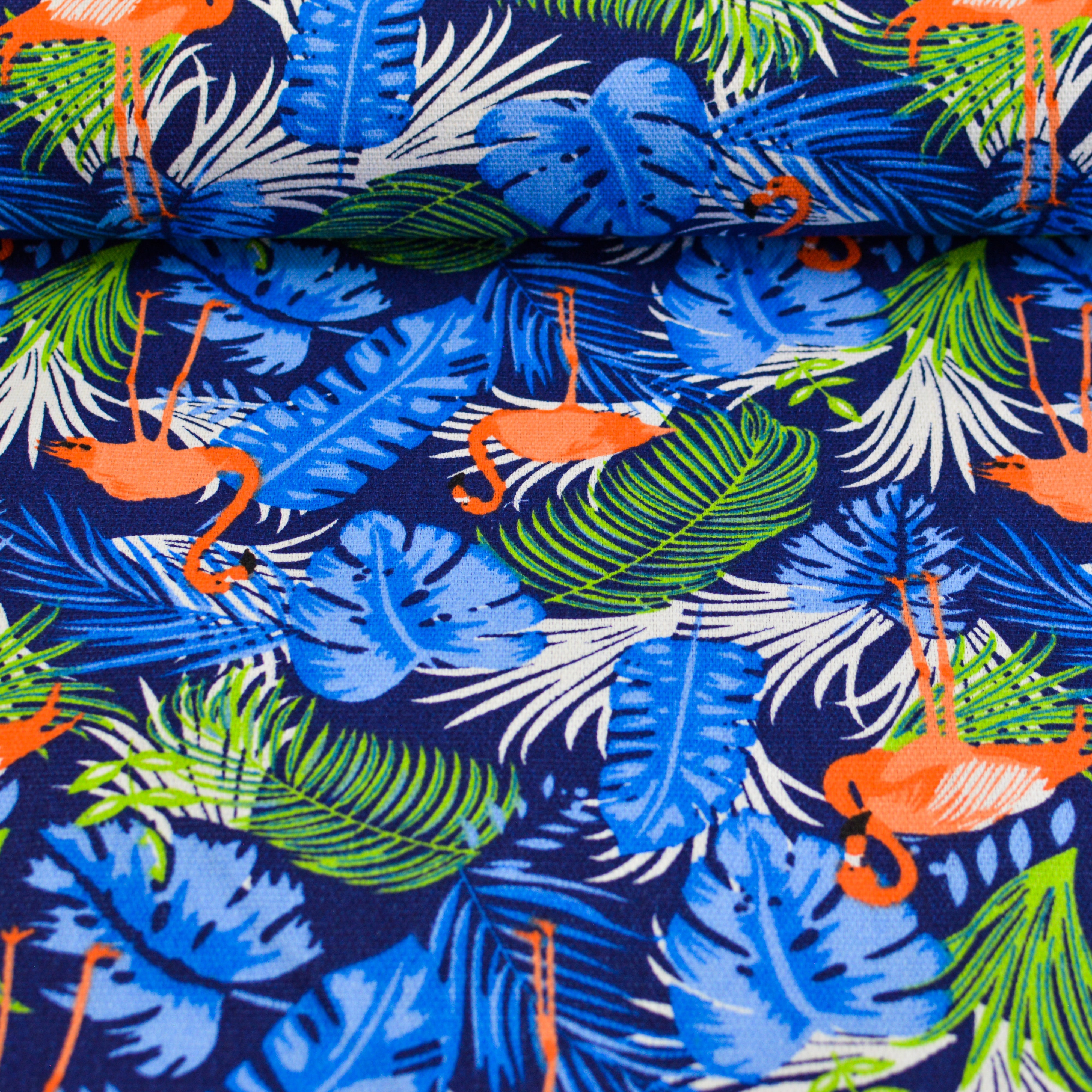 Canvas - Flamingo Fabric poshpinks