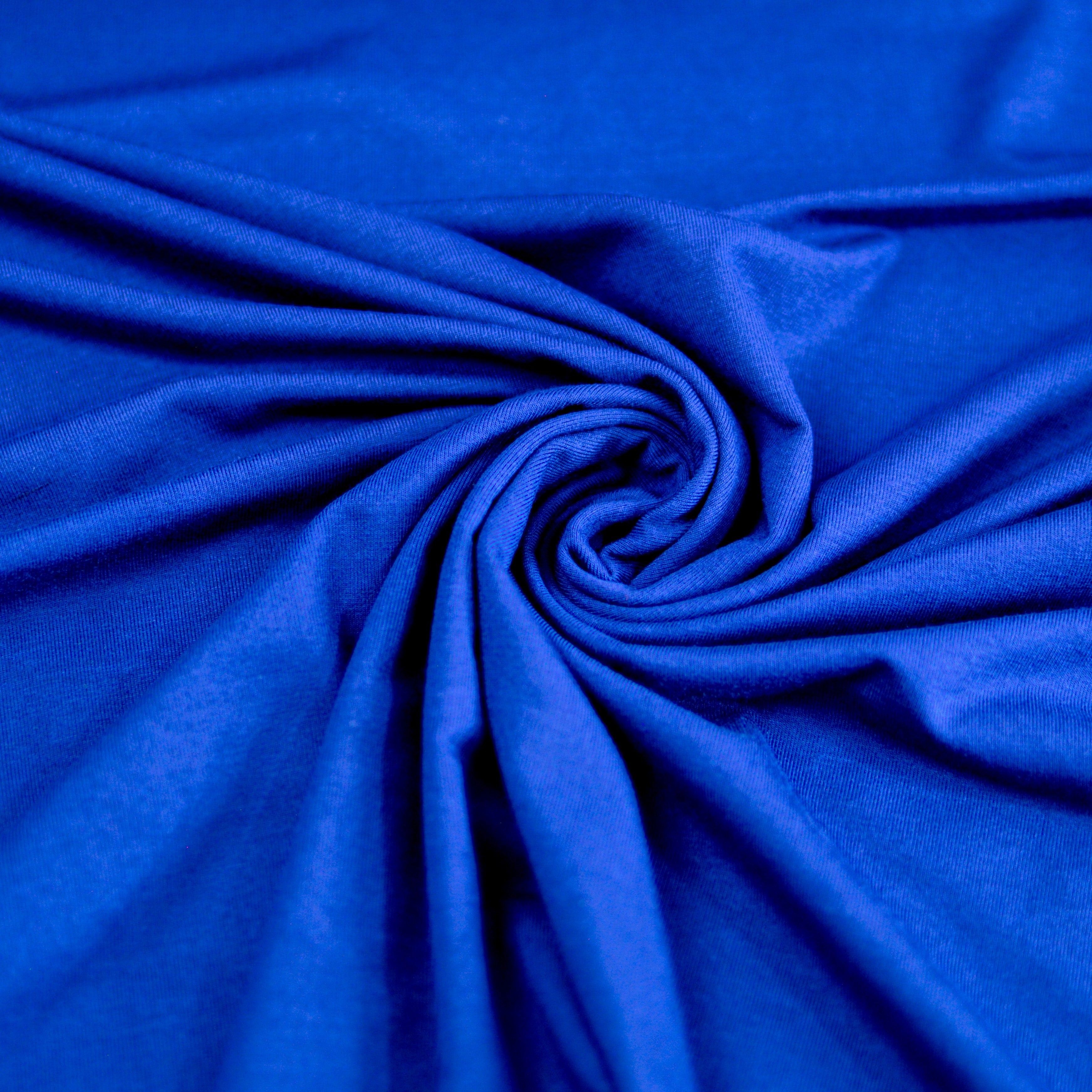 Viskose Jersey - royalblau Fabric poshpinks