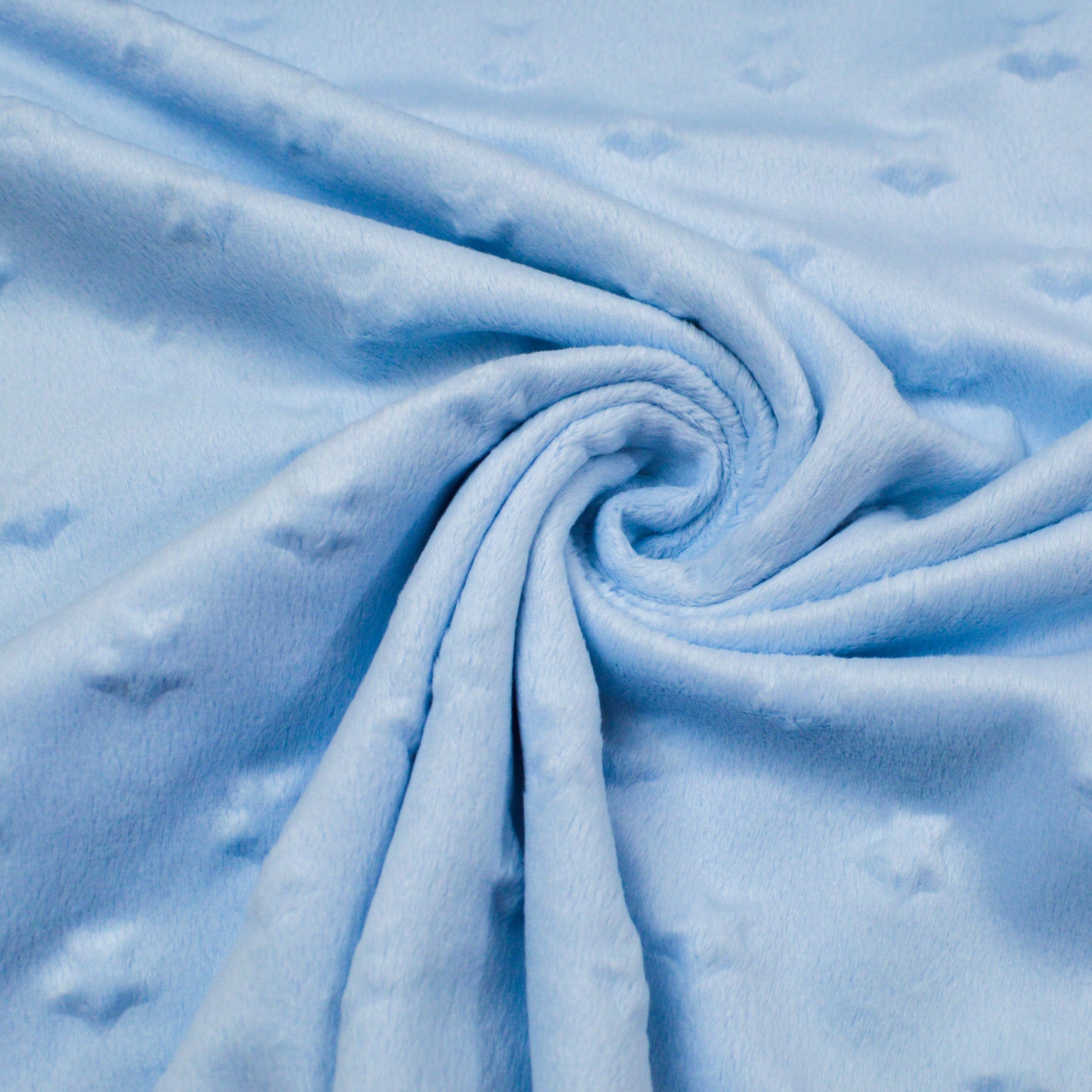 Minky Fleece mit Sterne hellblau Fabric poshpinks