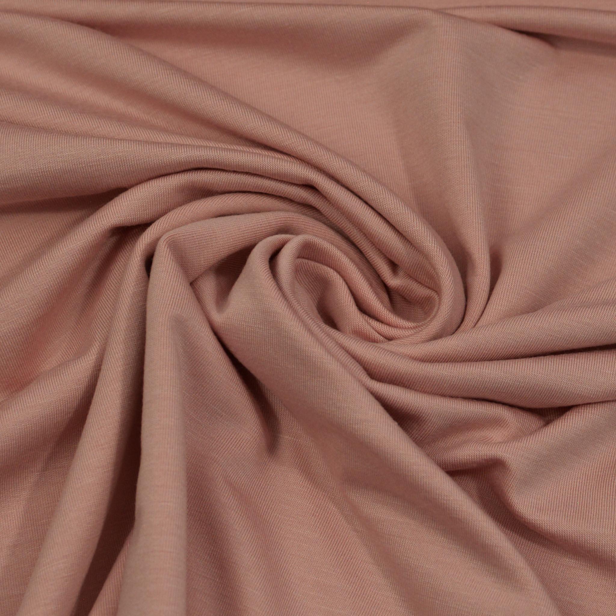 Bio Bambusjersey - Altrosa Hell Fabric poshpinks