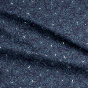 Vorbestellung Viskose - Maki - Circles - navy Fabric poshpinks