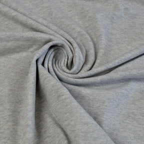 Baumwolljersey - meliert hellgrau Fabric poshpinks