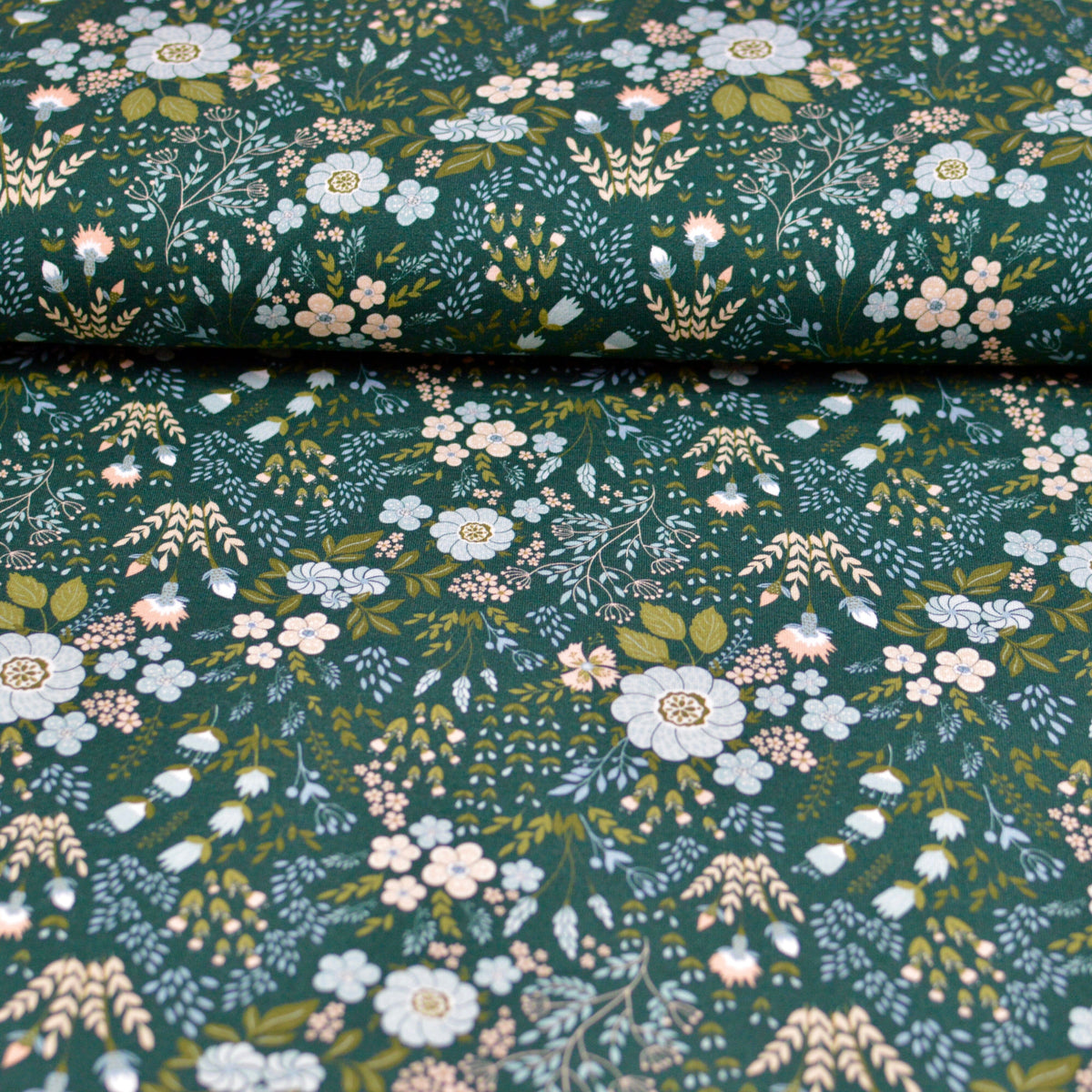 Soft Touch Baumwolljersey - Elodie vert Fabric poshpinks